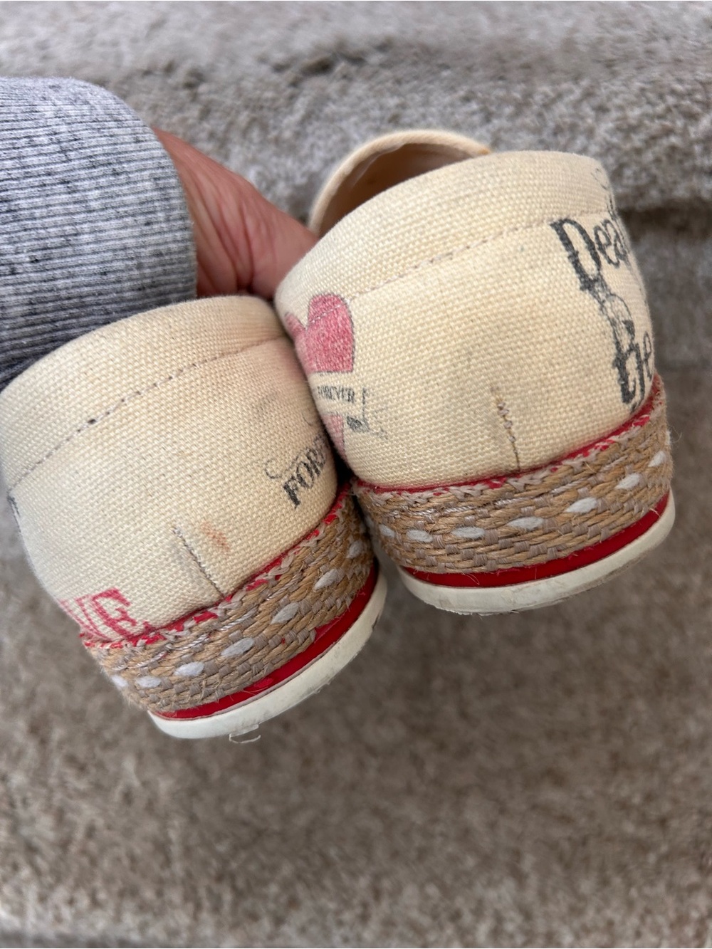 Goby Forever Love Espadrille Slip on Sneaker. Day of the Dead. Spooky. Immortal - Picture 5 of 9